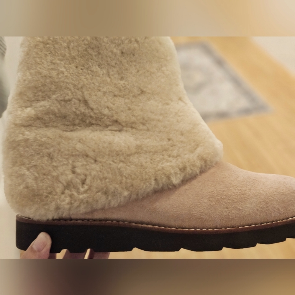 New UGG Australian Maylin Beige pink mushroom 3220 boots *Rare